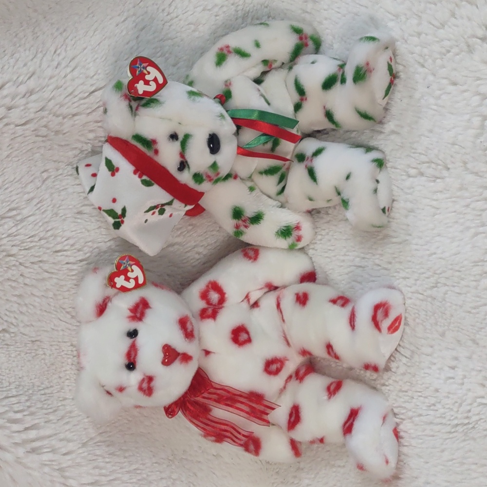Vintage 1998 Holiday Teddy 2002 And Smooch Valentine Day 2001 (2 Pack) - Picture 1 of 17